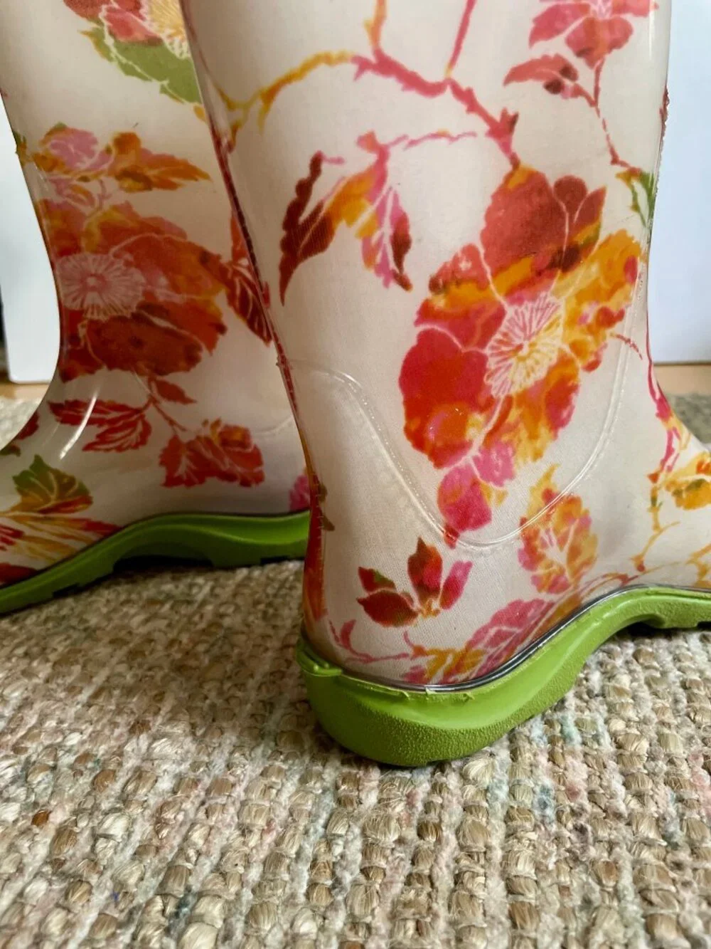 Sloggers Women's Floral Garden Rain boot Wellies Mid Calf 10